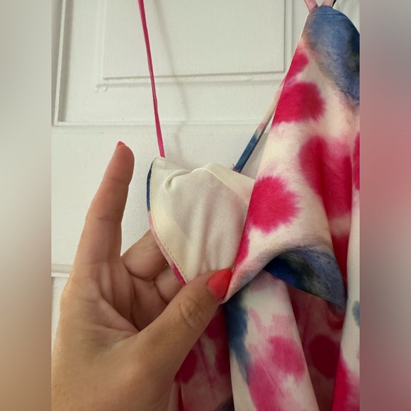 like new S ZARA Midi Halter Dress Tie Dye - Picture 12 of 16